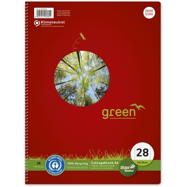 Actual product image Ursus College blocks recycling (A4, Checked)