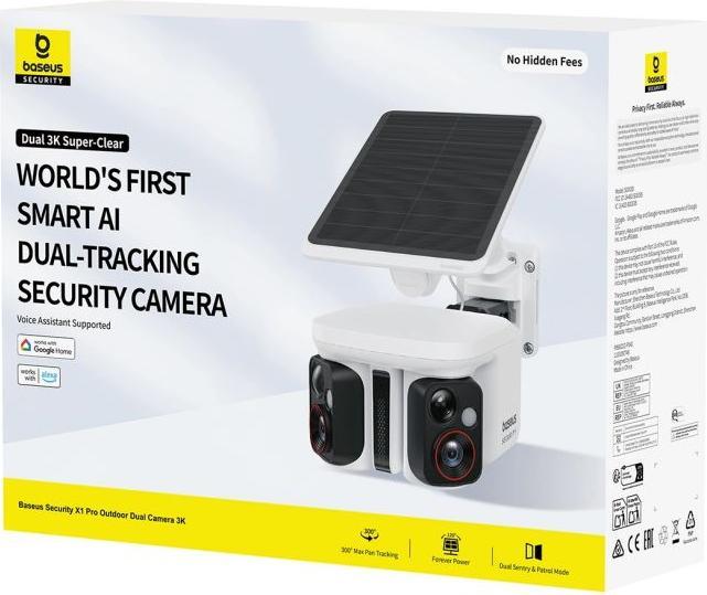 Produktbild Baseus Security X1 Pro Outdoor Dual Camera 3K White