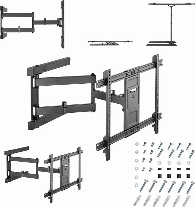 Actual product image Gembird Uchwyt ścienny do telewizora - regulowany 37 -80inch do 50kg (Wall, 80", 50 kg)