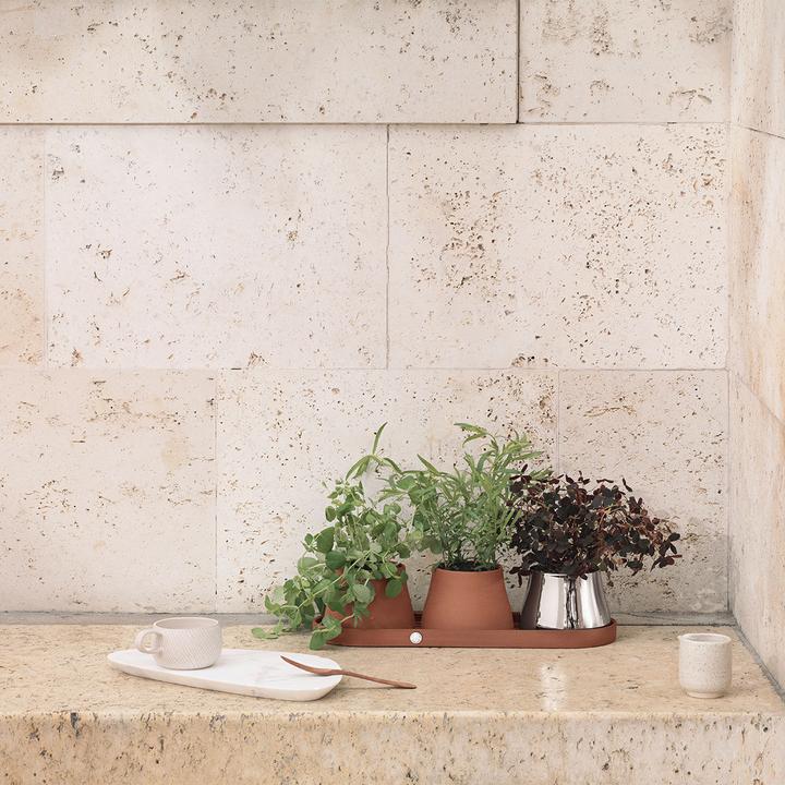 Produktbild Georg Jensen Terra Tablett mit drei Töpfen (41.60 cm)