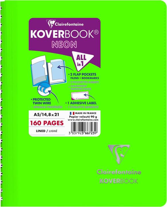 Produktbild Clairefontaine Koverbook (A5, Liniert, Kein Einband)