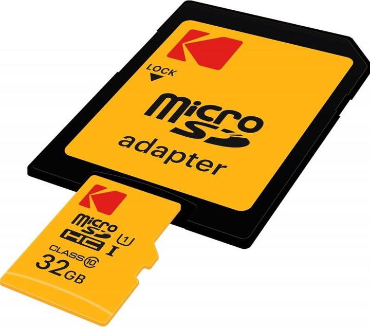 Actual product image Kodak microSDHC 32GB (32 GB, microSDHC, U1, UHS-I)