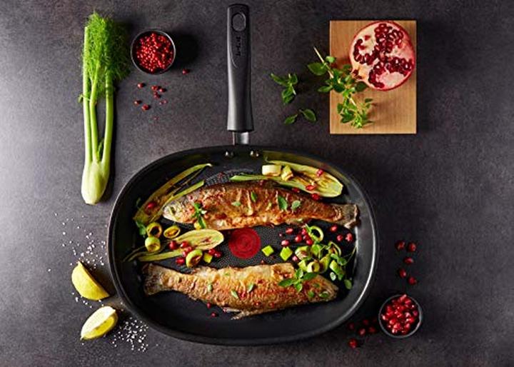 Produktbild Tefal Emotion Fischpfanne E30212 (32 cm, Bratpfanne, Aluminium, Edelstahl)