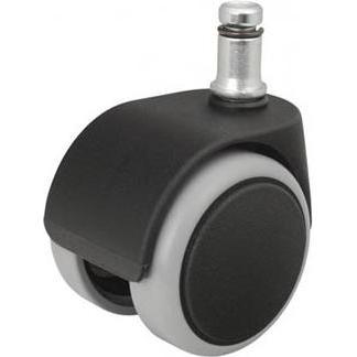 NoName Rädern für Gaming-Stühle, gummiert schwarz, Dorndurchmesser: 11mm, 5Stk in der Verpackung, Accessori per mobile da gaming, Nero