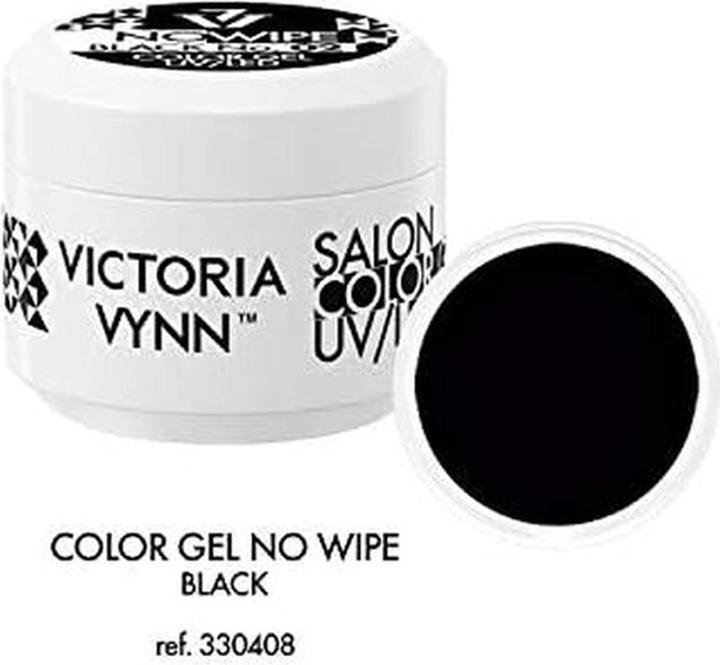 Produktbild Visconti Di Modrone VICTORIA VYNN Art Gel 02 NO Wipe Schwarz Standard (einfarbig, Gel-Effekt Nagellack)