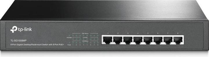 TP-Link TL-SG1008MP - Switch - unmanaged - 8 x 10/100/1000 (PoE+) - desktop, rack-mountable - PoE+ ( (8 ports)
