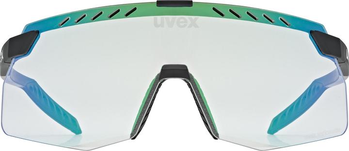 Productafbeelding Uvex Sports tempo fase kleine V (Zwart mat (Groen), variomatic spiegel groen)