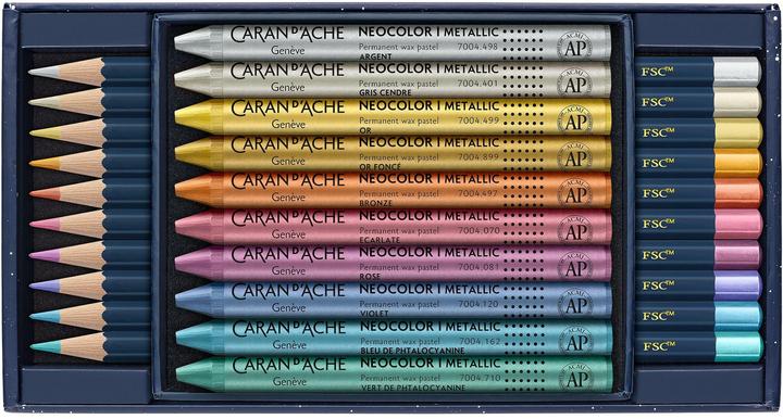 Produktbild Caran d'Ache Cosmic Blue Multiprodukt Sonderedition (Metallic-Farben, 20 x)