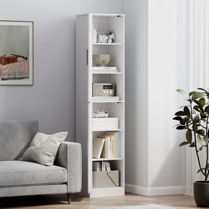 Immagine prodotto Homcom Badezimmerschrank Spanplatte, MDF Weiss (40 x 35 x 180 cm)