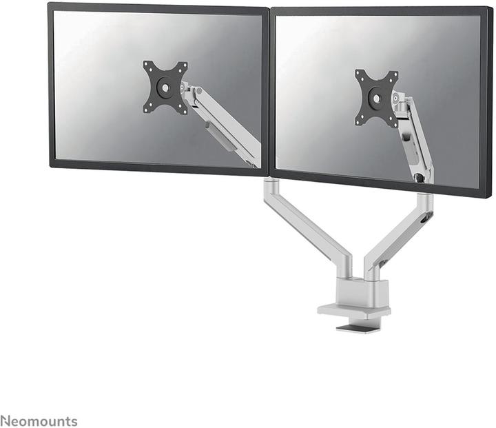 Produktbild Neomounts Tischhalterung duo 100x100 9kg/17-32"/silber/voll beweglich (Tisch, 32.01", 9 kg)