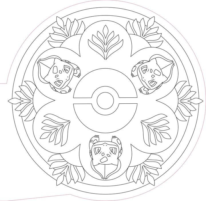 Actual product image Pokémon activity book: MANDALA colouring fun