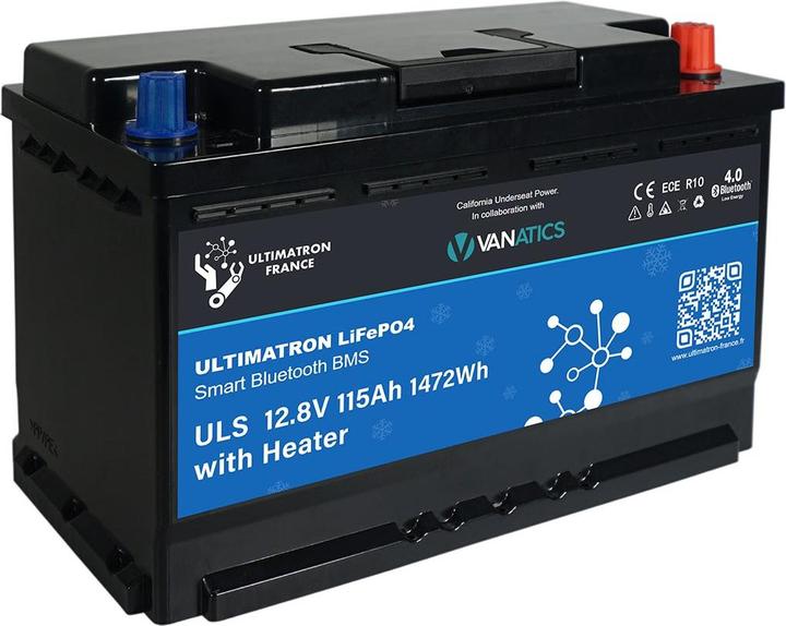 Actual product image Ultimatron ULS-12V-115Ah LiFePO4 Versorgungsbatterie (12.80 V, 115 Ah)