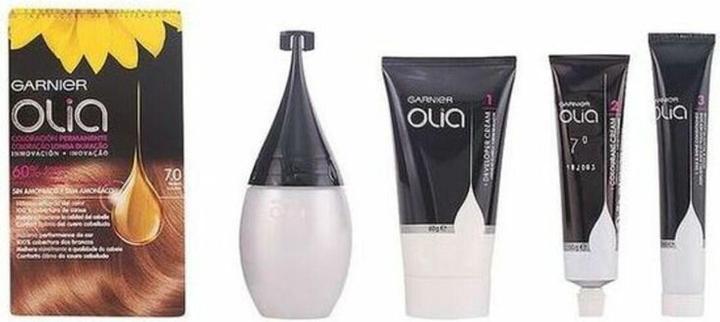Actual product image Garnier OLIA Coloración Permanente #7.0 Rubio 4 pz (N 7 Blonde)