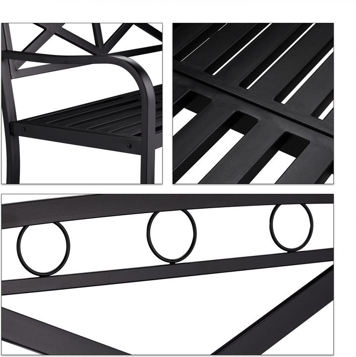 Actual product image Relaxdays Garden bench, 2 Seater