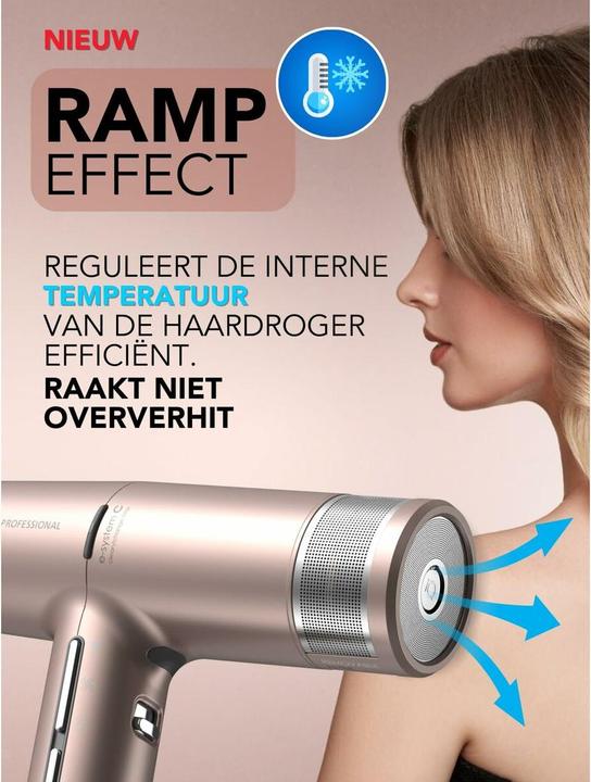 Immagine prodotto GAMA Asciugacapelli iQ 3 perfetto - oro rosa (1600 W)