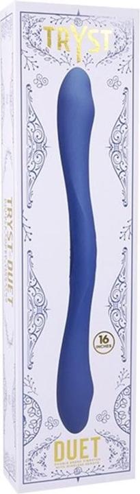 Actual product image Tryst Duet - Double Ended Vibrator with Wireless Remote - Periwinkle