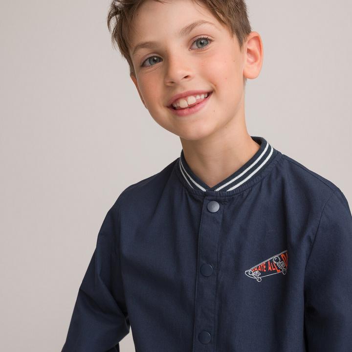 Actual product image La Redoute Collections Craft smock with press studs and college collar (102)