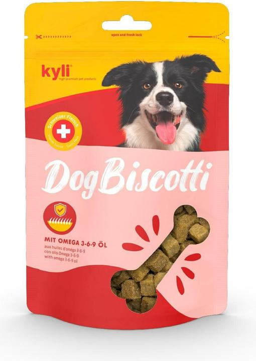Produktbild Kyli DogBiscotti mit Omega 3-6-9 Öl (Adult, Junior, Welpe + Kitten, 1 Stk., 210 g)