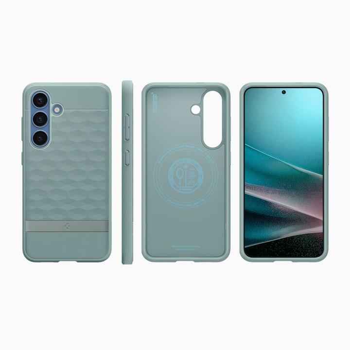 Actual product image Spigen Caseology Parallax Mag MagSafe Case for Samsung Galaxy S25+ - Green (Samsung Galaxy S25, Samsung Galaxy S25+)