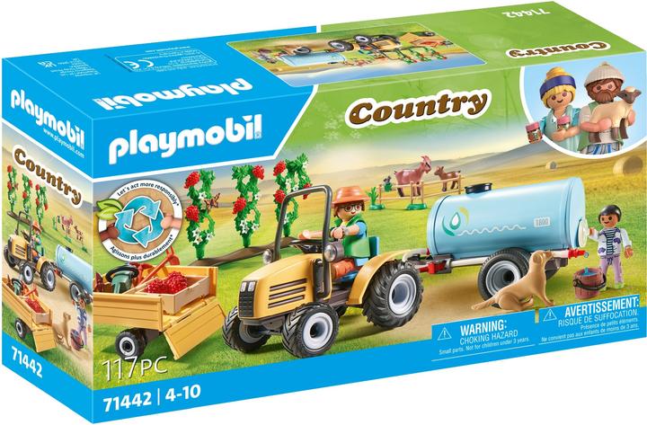 Actual product image Playmobil Tractor with trailer and water tank (71442, Playmobil Country)