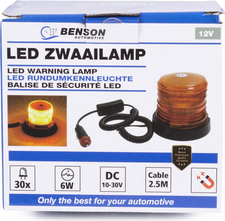 Actual product image Benson LED-Warnleuchte orange 12V