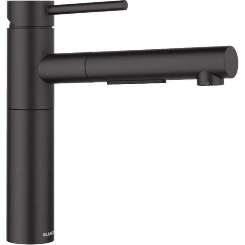Blanco, Rubinetteria da cucina, ALTA-S II Acciaio inox nero opaco Alta pressione Con tubo estraibile Valvola antiriflusso