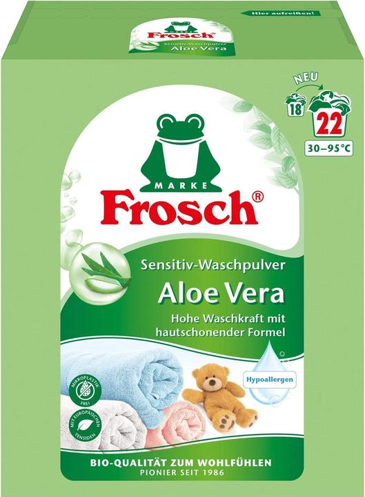 Image du produit Frosch Aloe Vera Sensitiv (22 Cycles de lavage, Lessive en poudre)