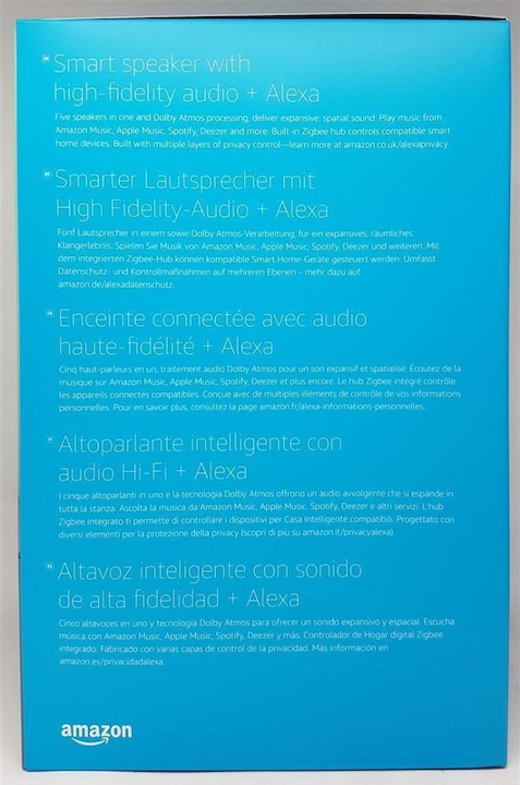 Actual product image Amazon Echo Studio (Amazon Alexa)