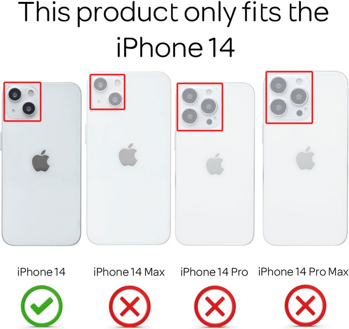 Produktbild Nalia Klare Transparente Hybrid Hülle (Apple iPhone 14)
