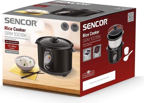 Actual product image Sencor RICE TRAT SRM 1001 BK Black 1.0 L