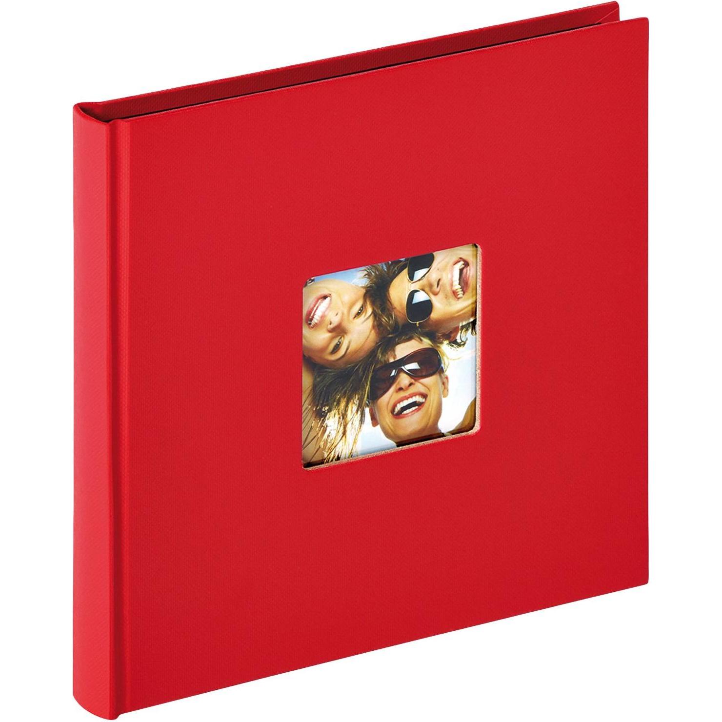 Walther Design, Fotoalbum, Fun 18x18 30 schwarze Seiten Buch FA199R (18 x 18 cm)