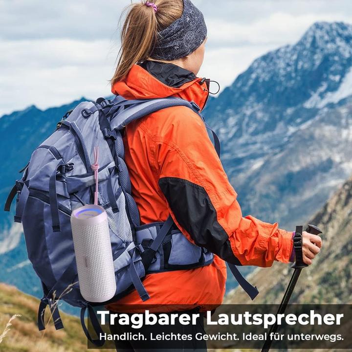 Produktbild Rienok Wasserdichter Bluetooth Lautsprecher mit Licht (30 h)