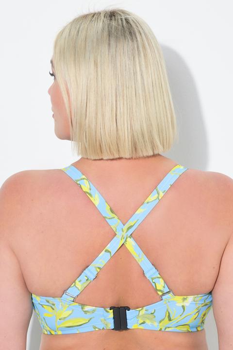 Produktbild Ulla Popken Bikini, Blüten, Zierbänder, verstellbare Träger (46)