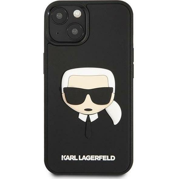Thumbnail - Karl Lagerfeld Hard Cover 3D Rubber Karl Head Black, for iPhone 14, KLHCP14SKH3DBK (Apple iPhone 14), Smartphone Hülle, ...