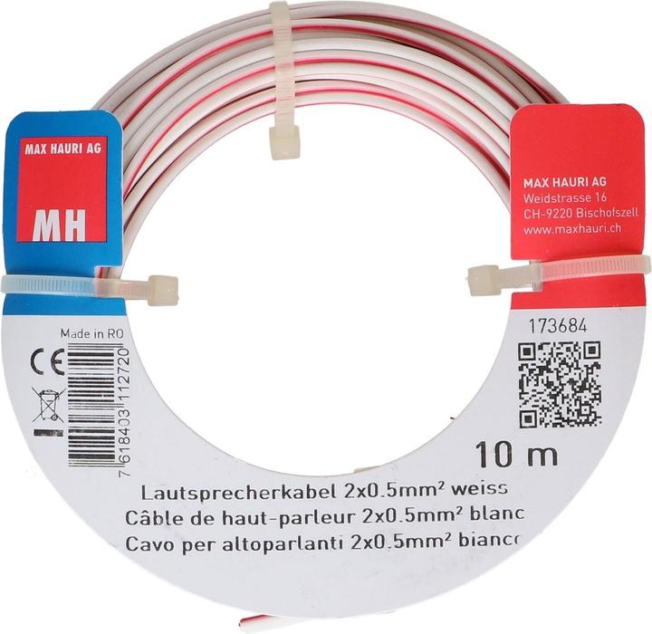 Actual product image Max Hauri Speaker cable CU (10 m, 0.50 mm²)