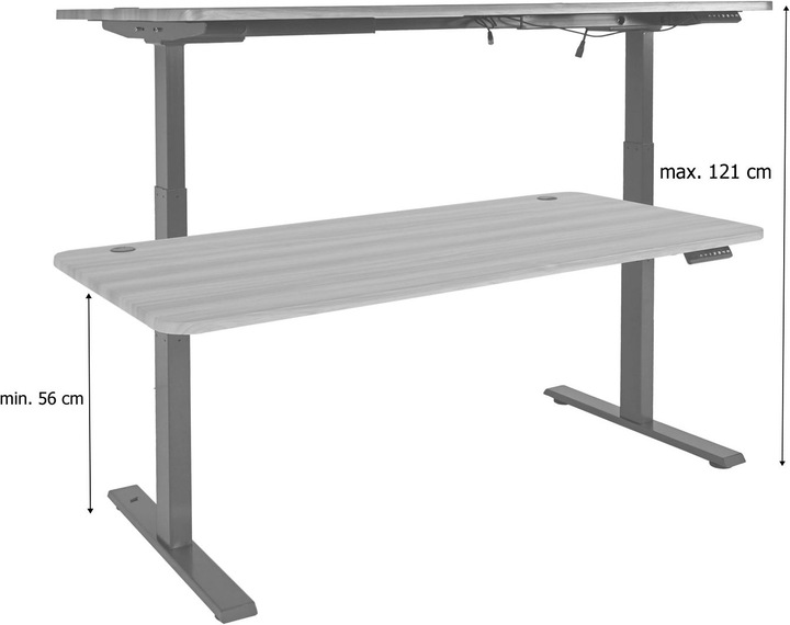 Actual product image Jamb Standing desk electric (160 x 80 x 121 cm)