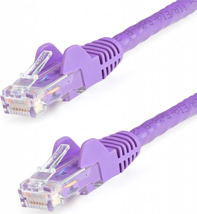 Actual product image StarTech 3m Cat6 Snagless RJ45 Ethernet Network Cable - Purple - 3m Cat 6 UTP Cable (U/UTP, CAT6, 3 m)
