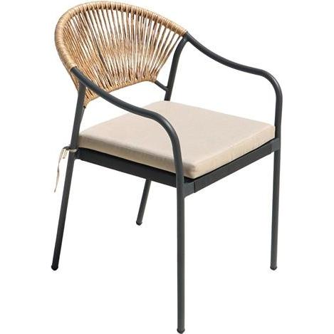 Domoletti, Sedia da giardino, Outdoor chair, 61x55.5x84.5 cm