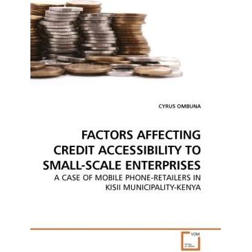 Factors Affecting Credit Accessibility To Small-Scale Enterprises, Fachbücher