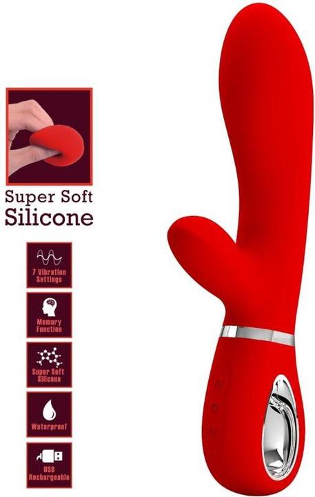Actual product image Pretty Love Thomas Multifunctional G-Spot Vibrator Red