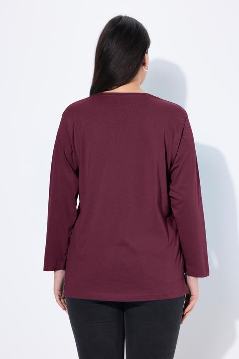 Immagine prodotto Ulla Popken Maglia dalle linee morbide con scollo a V e maniche lunghe (62)