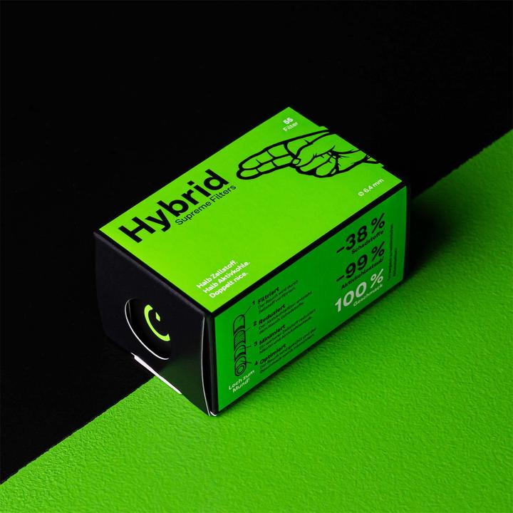 Produktbild Hybrid Filter Hybrid Supreme Aktivkohlefilter - 6.4mm, 55 Stk.