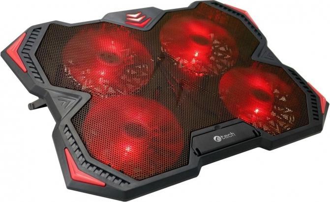Actual product image C-Tech Zefyros notebook cooling pad (17.3") 900 RPM Black