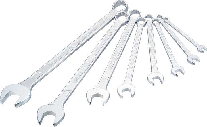 Produktbild HAZET Ring-Maulschlüssel ∙ extra lang ∙ schlanke Bauform 600LG/8 ∙ Aussen Doppel-Sechskant-Tractions… (32 mm, 19 mm, 24 mm, 14 mm, 10 mm, 27 mm, 17 mm, 13 mm)