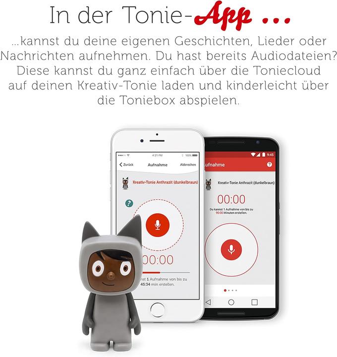 Produktbild Tonies Kreativ Tonie Grau (dunkelbraun) (Deutsch)