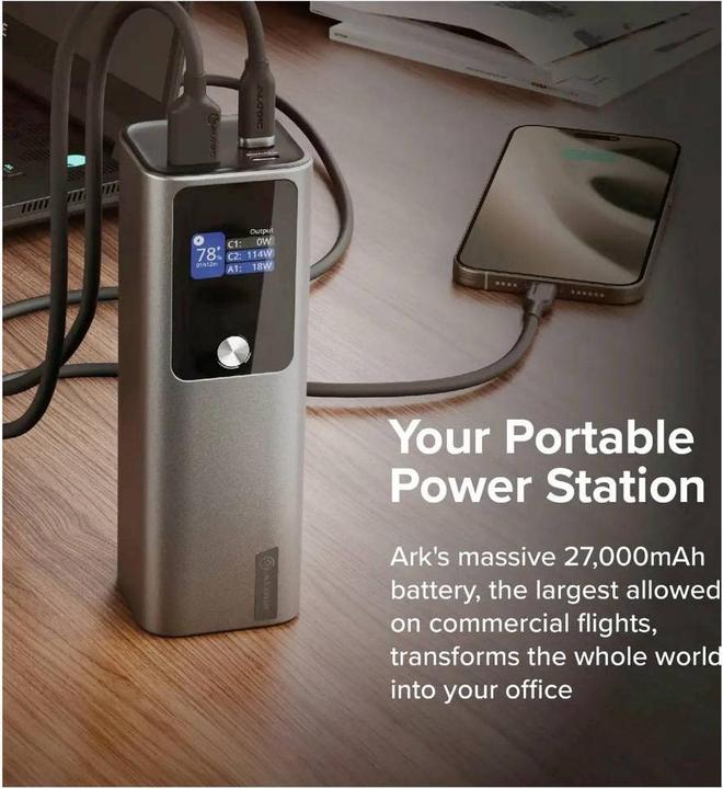 Productafbeelding Alogic ARK 27.000MAH POWERBANK (27000 mAh, 140 W, 99.90 Wh)