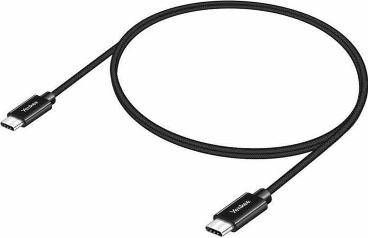 Immagine prodotto Yenkee YCU C101 BK Cavo USB-C 2.0 (M) - USB-C 2.0 (M) 1m nero / 480mb/s / fino a 60W (1 m, USB 2.0, 60 W)