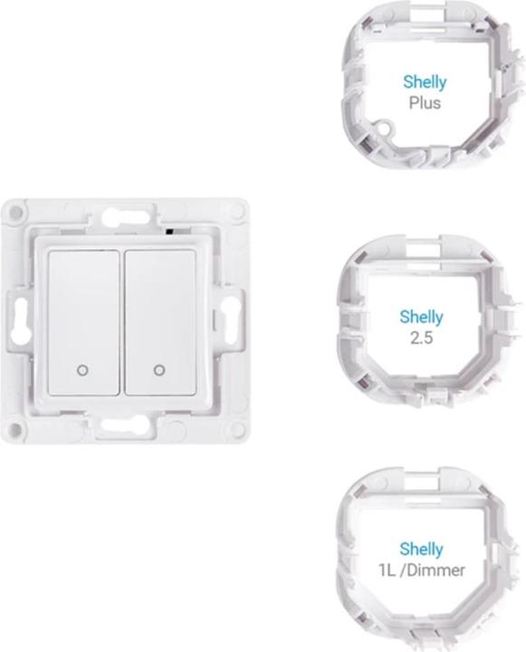 Actual product image Shelly Wall switch 2 - white