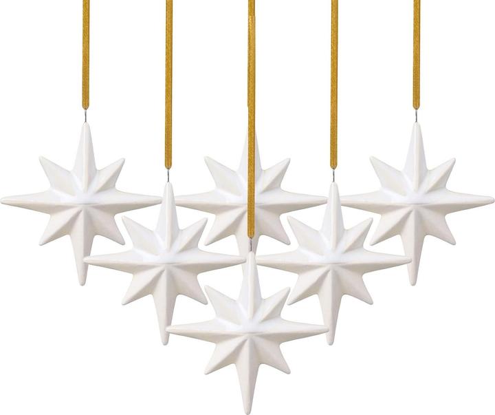 Produktbild Like. by Villeroy & Boch Winter Glow Ornamente Stern (6 -teilig)
