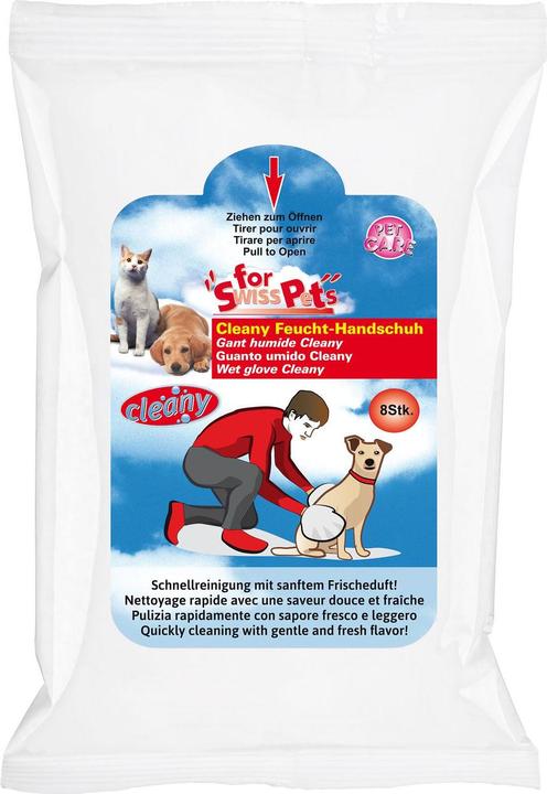 Swisspet Cleany wet glove 8 pieces (Dog)